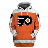 Flyers Orange All Stitched Hooded Sweatshirt,baseball caps,new era cap wholesale,wholesale hats